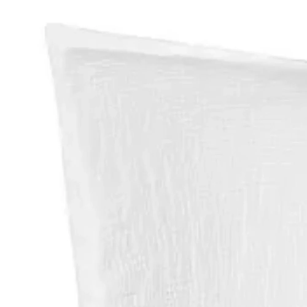 White Sand South Seas European Sham White Textured Cotton SINGLE SHAM